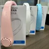 Portable Hanging Neck Fan USB Charging Silent Handheld Folding Fan Mini Leafless Fan Sports Fans Outdoor Summer Air Cooler with retail box