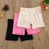 Shorts 3 Pcs Girls Summer Safety Leggings Cycling Pants Children Antiemptied Stretch Solid Color Midrise Yoga Dancing 230617