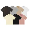 Polos masculinos logotipo pré-torácico FO verão pousio Manga curta Modelo básico 7 cores Qualidade top street moda solta T-shirt lapela