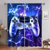 Vorhänge Gamepad Game Controller für Videospiele und eSports 3D Digital Druckzimmer Wohnzimmer Fenster Vorhänge 2 Panels