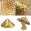 Fashion Face Masks Neck Gaiter Chinese Style Straw Bamboo Sun Hat Farmer Fishing Sunshade and Rainproof HandWoven Adult Travel 230617