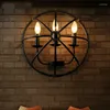 Wall Lamps Nordic Retro Industrial Style Creative Semi-circular Iron Art Cafe Bar Restaurant Clothing Store