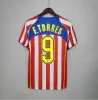 レトロアトレティコ2004 2005マドリードサッカージャージ＃9 F.Torres 1994 95 97 2013 14 15 Caminero Griezmann Gabi Home Vintage Classic Football Shirt