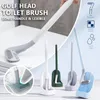 Fırçalar 1set Golf Silikon Tuvalet Fırçaları Tutucu ile Uzun Kaplı Tuvalet Temizleme Aracı Ev için Banyo Tuvalet Fırça Aksesuarları