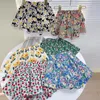 Shorts Kawaii born Baby Girl Bloomers Calças curtas chiffon Floral underskirt Para 4 6 8 10 Yrs Girls Summer Calças Toddler 230617