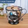 Gereedschappen Universal Coffee Capsule Storage Bandkap Kakebek Mand Vintage Coffee Pod Organisator Holder Black voor Home Cafe Hotel Dropship