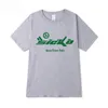 T-shirty męskie letnia marka Mężczyzna i kobieta Sicko T-shirt zielony bzdur bólu z bólu litera koszulka 100% bawełniana strej streetwearu Hip Hop 230617