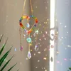 Decorative Flowers Sun Catcher Crystals Crystal Prism Heart Dream Hanging With Chain Pendant Ornament For Window Home Garden