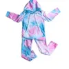 Children Apparel Kids Clothing Wholesale Toddler Ruffle Clothes Sets Christmas Tie-dyed Tops and Pants Baby