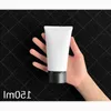 Free Shipping 50ml 80ml 100ml 150ml Matte White Plastic Tube Empty Cosmetic Lotion Container Shampoo Toothpaste Frost Bottle Dbrid