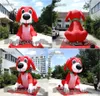4m (13 Fuß) Gepürtlich niedliche aufblasbare Türsteher Hundskulptur 4m Höhen Cartoon Tier Blow Up Welpenmodellballon für Werbe im Freien