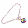 Charm Bracelets Drop Autism Awareness Jewelry Zinc With Multi Enamel Hope Heart Puzzle Piece Toggle OT