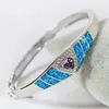 Bangle JLB-057 Uniek ontwerp Blue Opal Cubic Ziconia Armbanden Armbanden voor mannen Vrouwen Sieraden Gift Minnaar