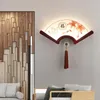 Wandlampen Klassische chinesische traditionelle Holz-LED-Lampe Retro dekorative Leuchten für Wohnzimmer Restaurant Korridor