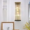 Wall Lamps FKL Modern LED Crystal Lamp Living Room Bedroom Bedside Light Luxury Creative Personality Nordic Simple Aisle Lighting