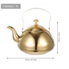 Dinnerware Sets Stainless Steel Teapot With Strainer Handle Household Tea Kettle Container For Office