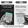 Hårtrimmer Madeshow M5F M6 Hair Clipper Professional Hair Trimmer For Men trådlös hårklippmaskin Trimmer Top Quality Barber Tool 230617