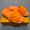 Projektant basenowy sandały pary mężczyźni kobiety letnie płaskie buty mody kapcie plażowe slajdy z pudełkiem 35-46