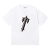 Дизайнерская модная одежда Футболки Tsihrts Новый Trapstar Декодированный инфракрасный двойной пряжи Хлопок Свободная футболка с короткими рукавами для мужчин Рок