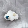 Ohrstecker Koreanische asymmetrische blaue Emaille für Frauen Mädchen Liebe Herz Sonne Mond kleine Mode Party Schmuck Zubehör