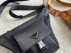 Designer High-quality Shoulder bag For Men Saffiano Eco-friendly Nylon Leather outdoor sports chest bag, student wallet, couple bag shoulder bag,