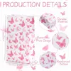 Gift Wrap 12pcs Butterfly Party Candy Goodie Bags Birthday Deocrations Butterflies Paper For Girl Pink Decors