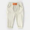 Calças primavera bebê menino calças de moletom de algodão cintura elástica longa casual joggers 230617