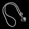 Chains Pearl Bag Chain Pearls Long Necklace Shoudler With Heart Mirror Pendant Alloy Material Handbag