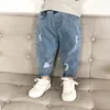 Jeans Jongens Casual Jeans Kinderen Denim Gescheurde Jeans Kinderbroeken Peuter Meisje Herfst Kleding 2 3 4 5 Jaar Baby Harembroek Baggy Jeans 230617