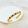 Bangle Multicolor Mankiety Mankiety Banles Stal nierdzewna dla kobiet Summer Bohemia Waterpood Jewelry Vintage Handmade