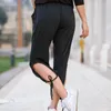 Активные брюки Чу Йога Женщины черные фитнес -танце