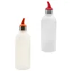 Bouteilles de stockage 2 Pcs Squirt Condiment Bottle Mustard Clear Squeeze Sauce Ketchup Honey Dispenser