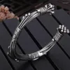 Bangle NY Handmade Fried Dough Twists Woven Vintage Bracelet For Men And Women Open Personalized Ethnic Style