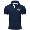 Męskie Polos Business Polo T Shirts for Men Golf Trening Sports Cloth Luksusowe klasyczne oddychane topy z krótkim rękawem Man Outdoor Work Wear Polos 230617