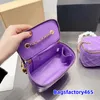 Zwei -Größe -Frauen alle passen Crossbody Cosmetic Bag Leder Matelasse Verstellbare Kette Gold Ball Retro Schulter Designer Mini -Hardware Koffer Coin -Geldbörse