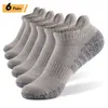 Calzini sportivi 612Pairs Caviglia sportiva Calzino basso atletico Maglia spessa Fitness all'aperto Traspirante Asciugatura rapida Resistente all'usura Caldo 230617