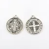 15pcs 합금 Tudomro St Benedict Medals 보석을위한 매력 펜던트 DIY 수제 공예 A-484