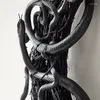 Fleurs décoratives Halloween Porte Guirlande Suspendue Couronnes De Serpent Serpents Noirs Creepy Party Supplies Décoration Murale