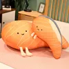 Фаршированные плюшевые животные творческая лосось фаршированная игрушка, наполненная реальной жизнью кукол, мультфильм мягкий диван диван подушка детский смешное подарок 230619