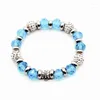 Bracelet Est 1 pièces perle chaîne Bracelet cristal pierre de naissance manchette réglable chanceux pour les femmes cadeaux peuvent accrocher des accessoires