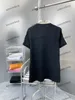 Xinxinbuy Men Designer Tee Tシャツ23SS反射肩リボンダブルレターJACQUARDショートスリーブコットン女性ブラックホワイトアプリコットS-XL