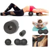 Yoga Blocks 4pcs Yoga Massage Roller Fitness Ball Foam Roller Set per mal di schiena Pilates auto-miofasciale Esercizi di rilascio muscolare 230617