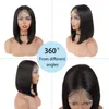 Nxy Cheveux Perruques Lace Front Bob Synthétique Droite Naturel Noir Hairline avec Bébé pour Femmes 8 ~ 16 Pouces 230619