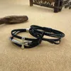 Bangle Fashion Vintage Multilayer Braided Leather Bracelet Personalized Men's And Women's Stainless Steel Cross Gift Wholesale