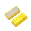 Novel Games 1/3/6pcs Plastic Fake Gold Bullion Simulated Golden Brick Fake Glittering Gold Bar Pappersvikt Dörrstopp Film Prop Novelty Gift 230617