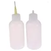 Opslag Flessen 50 ml Transparante Plastic Naald Lijm Dispenser Clear Liquid Druppelflesje Voor Rosin Soldeer Flux Pasta 1 stks