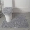 Carpets 3 Piece Bathroom Rug Set Super Soft Toilet Tub Air With Cover Bath Mats For Floor