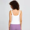 Femmes Sports Tank Yoga Tenues Sexy Col En V Beauté Dos Fitness Gilet Lady Sous-Vêtements De Mode Formation Porter Dessus De Course Avec Des Tasses Amovibles