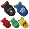 Hondenkleding OIMG Ademend Hond Basketbal Uniformen Teddy Schnauzer Franse Bulldog Dunne Gedrukte Kleine Hond Shirts Zomer Cool Puppy Jersy 230617