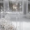 Décoration de fête accessoires de mariage 30 pièces clair chandeliers acrylique chandelier pièces maîtresses route plomb Christma